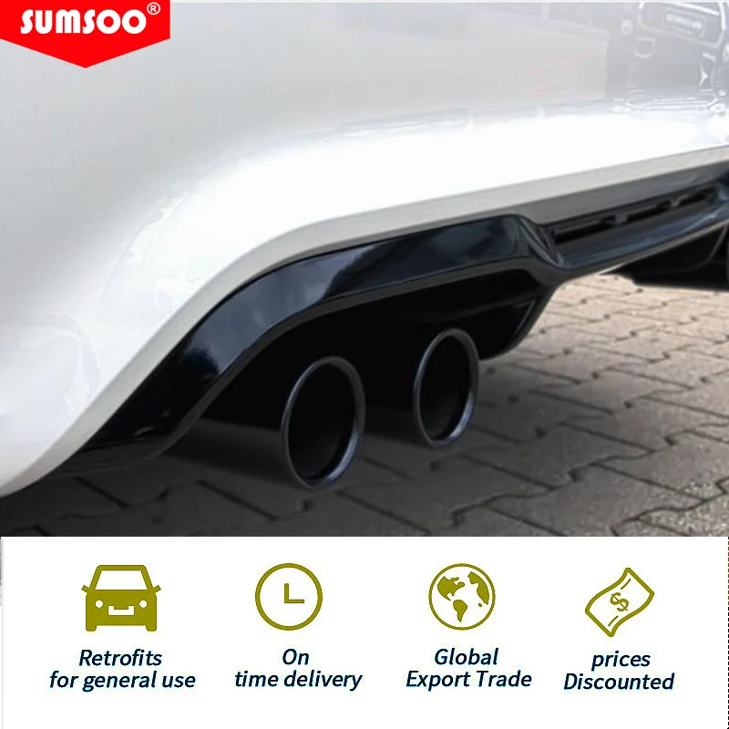Tubo escape doble Sumsoo acero inoxidable negro doble pared - imagen 5