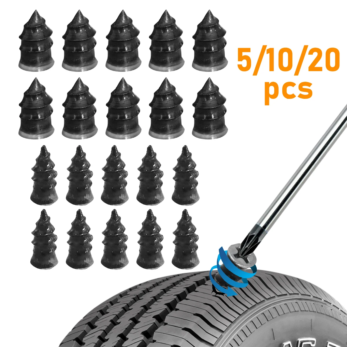 Kit antipinchazos tubeless para moto, coche y scooter