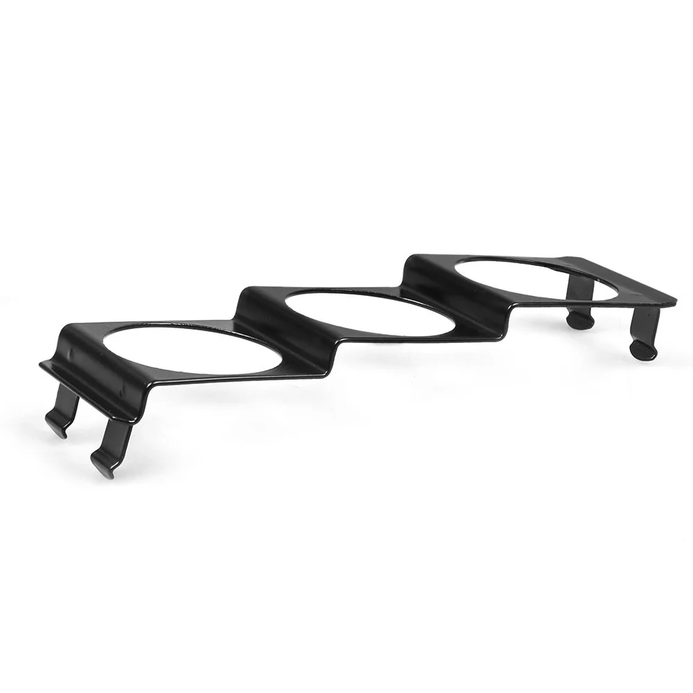 Soporte de relojes triple DIN de una ranura, negro - imagen 4