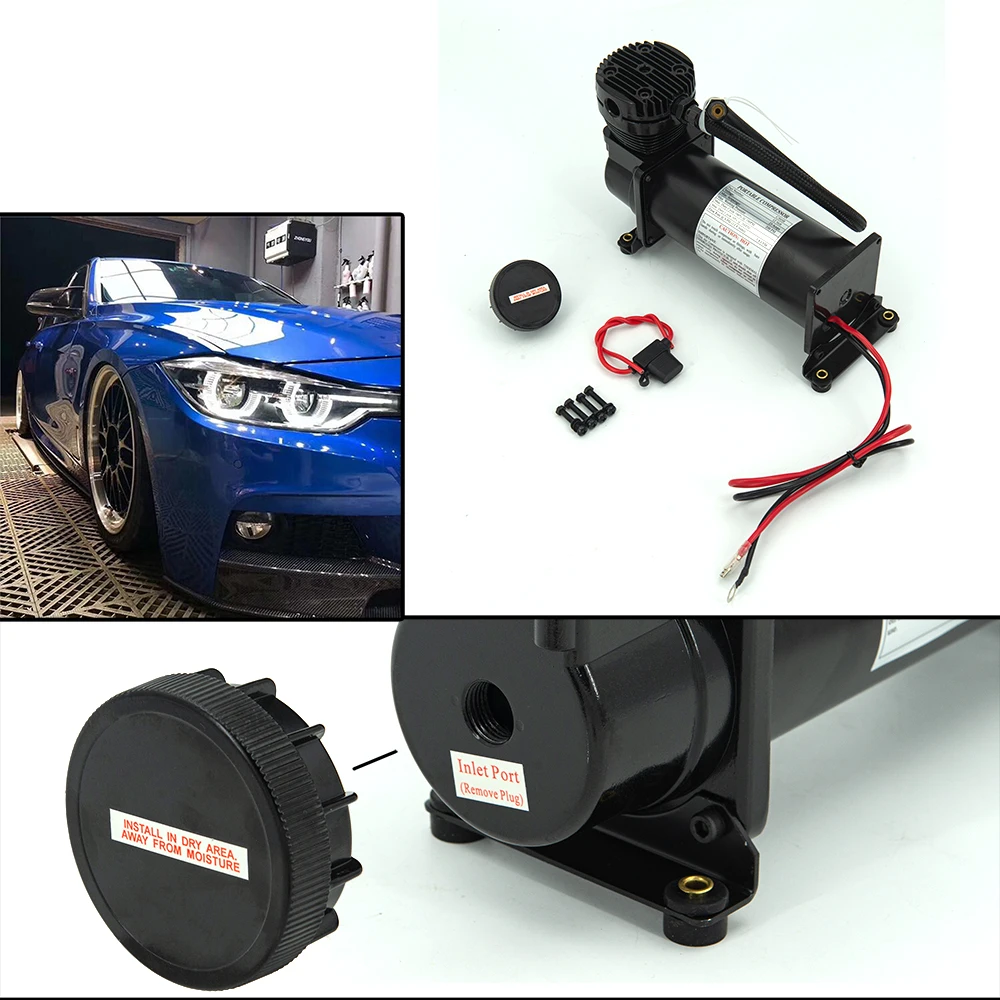 Compresor de aire Universal 12V 200PSI para suspensión neumática automóvil - imagen 4
