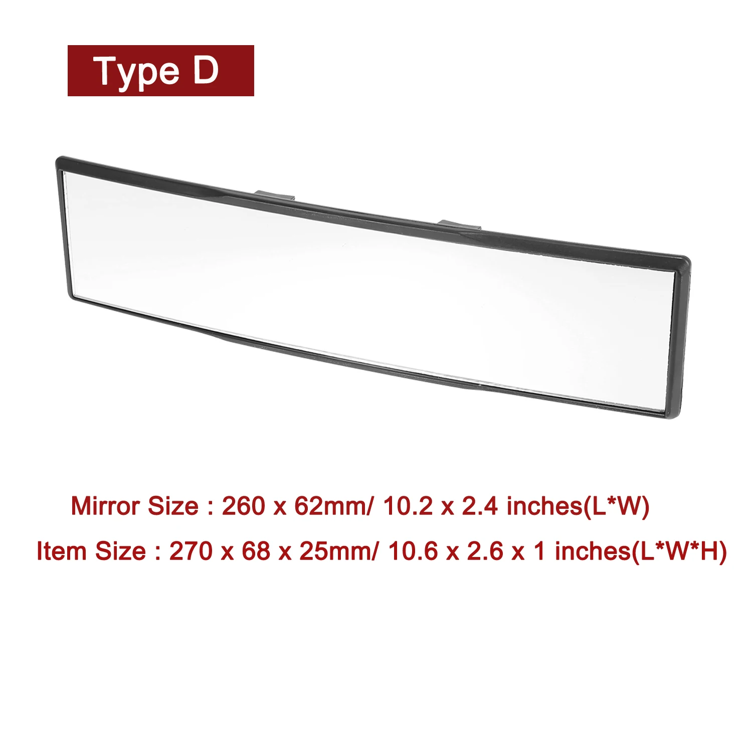 X Autohaux Espejo retrovisor interior gran angular antirreflejos - imagen 4