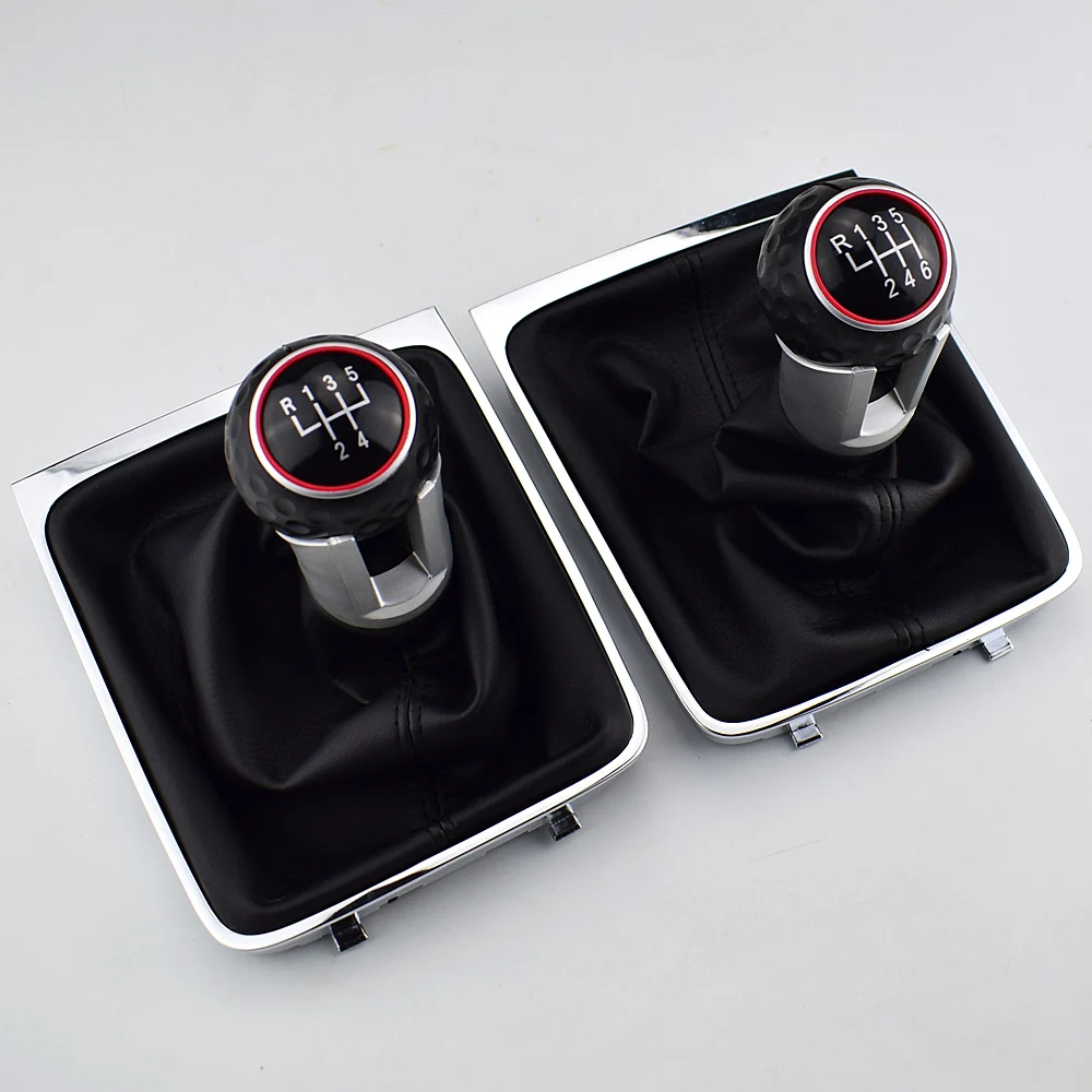 Pomo de cambio de marchas negro y plata para VW Passat B6