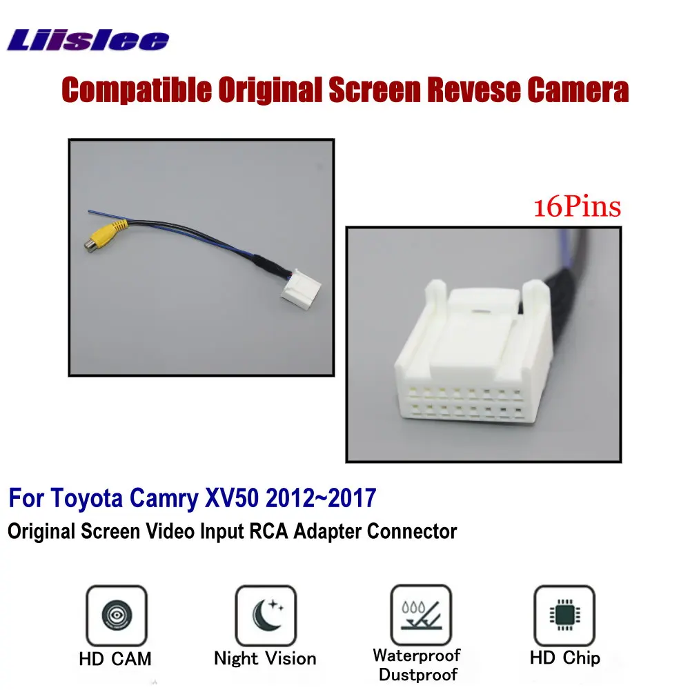 Cámara de visión trasera Toyota Camry XV50 2012-2017 RCA CCD - imagen 3