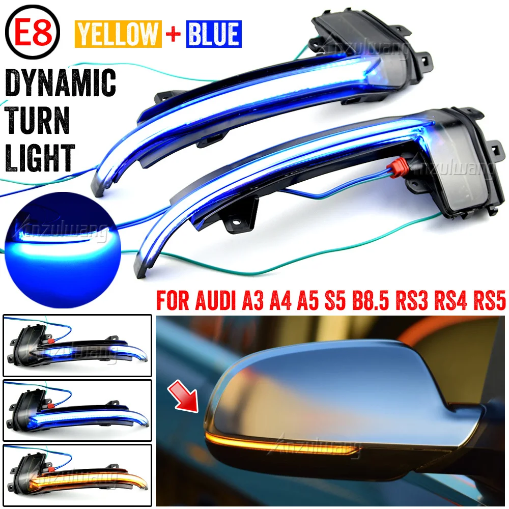 Intermitente LED dinámico secuencial para Audi A4 A5 B8