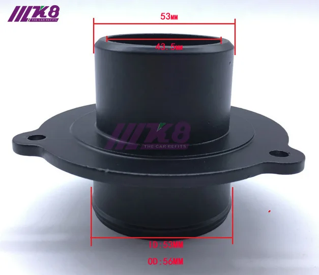 Salida turbo EA113 para motor 2.0 TFSI — vista frontal