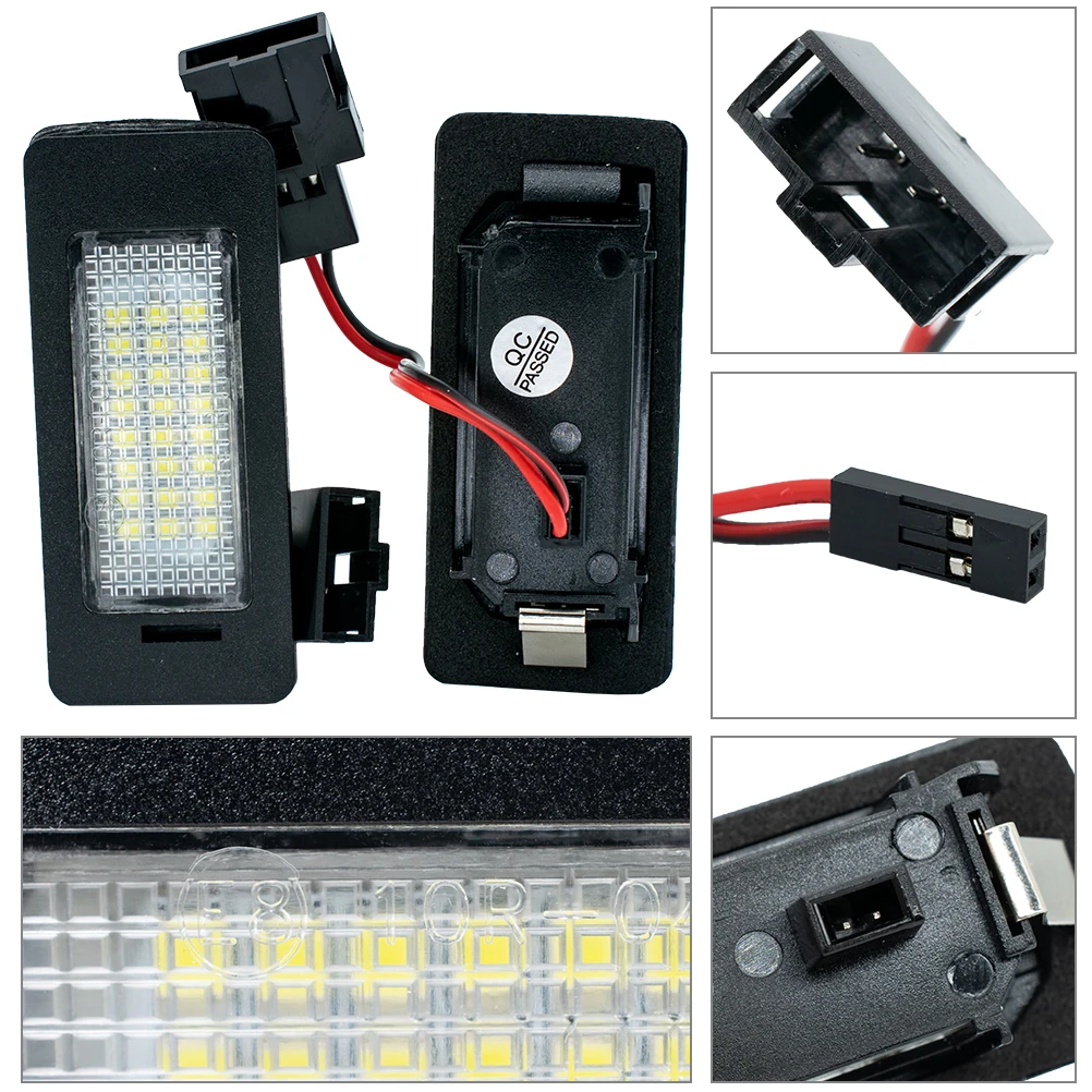 Lámpara de matrícula LED con canbus Audi VW A1 A4 A5 Q5 TT Golf Jetta Sin errores - imagen 4