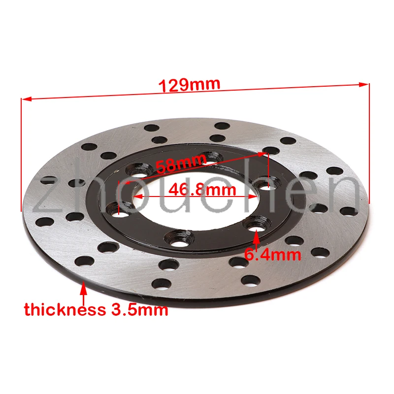 Disco de freno delantero 130 mm para quad TaoTao, Sunl y Roketa - imagen 2