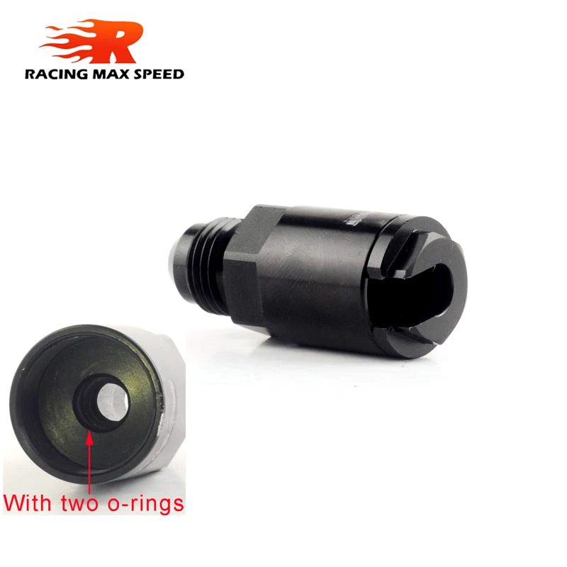 Adaptador línea combustible EFI 6AN a 3/8″ desconexión rápida E85 - imagen 4