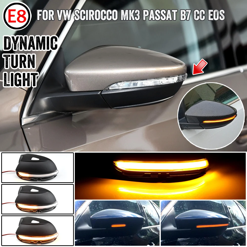 Intermitente LED dinámico para retrovisor VW Passat B7 CC Jetta MK6