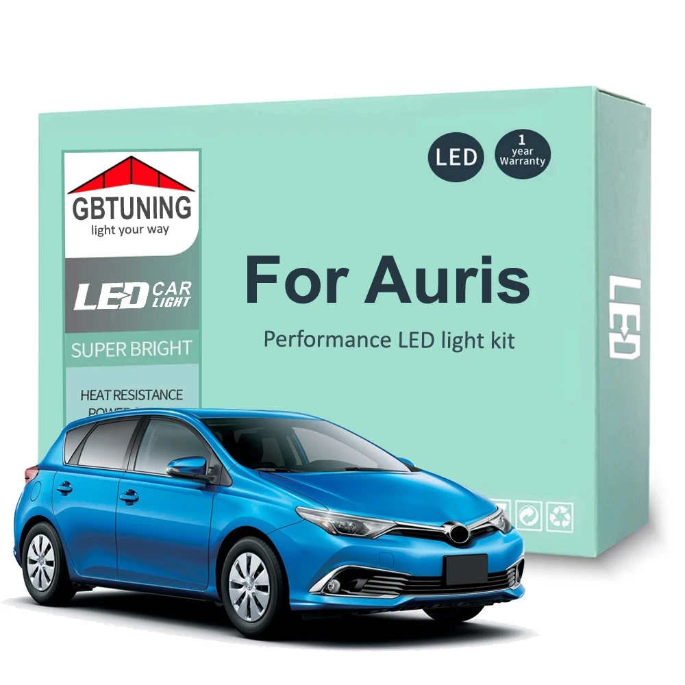 Kit de bombillas LED para Interior de coche, lámpara de lectura Canbus para Toyota Auris E15, E18, E21, 2006-2016, 2017, 2018, 2019, 2020, 2021