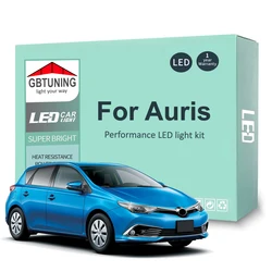 Kit de bombillas LED para Interior de coche, lámpara de lectura Canbus para Toyota Auris E15, E18, E21, 2006-2016, 2017, 2018, 2019, 2020, 2021