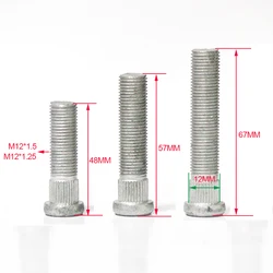 Tornillos estriados de rueda 12x1,5 – Honda y Suzuki con espaciadores