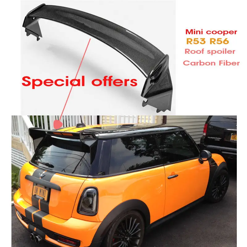 Alerón trasero fibra de carbono estilo JCW para Mini R56 - imagen 2