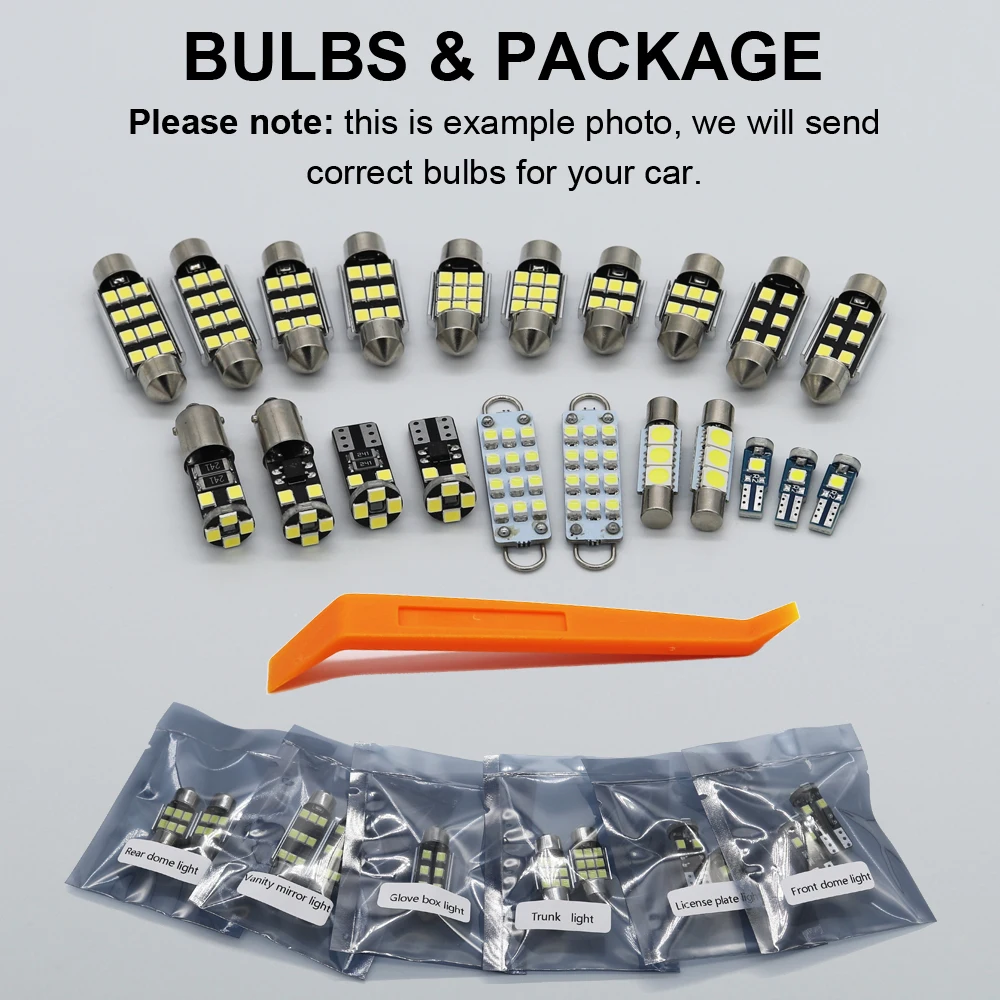 Kit de bombillas LED para Interior de coche, accesorios Canbus para Volvo S60 I II MK1 MK2 2000-2012 2013 2014 2015 2016 2017 - imagen 3