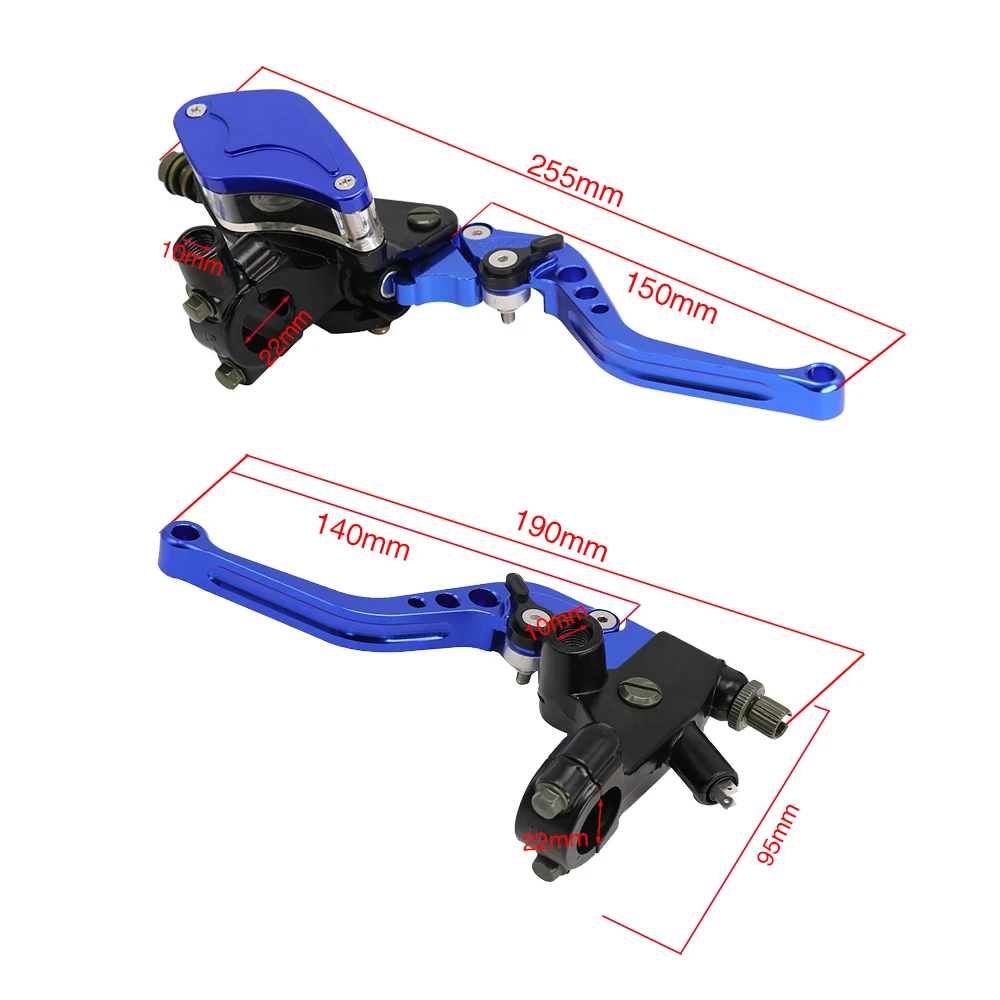 ZS Racing Bomba de embrague hidráulica ajustable 22 mm para moto - imagen 2