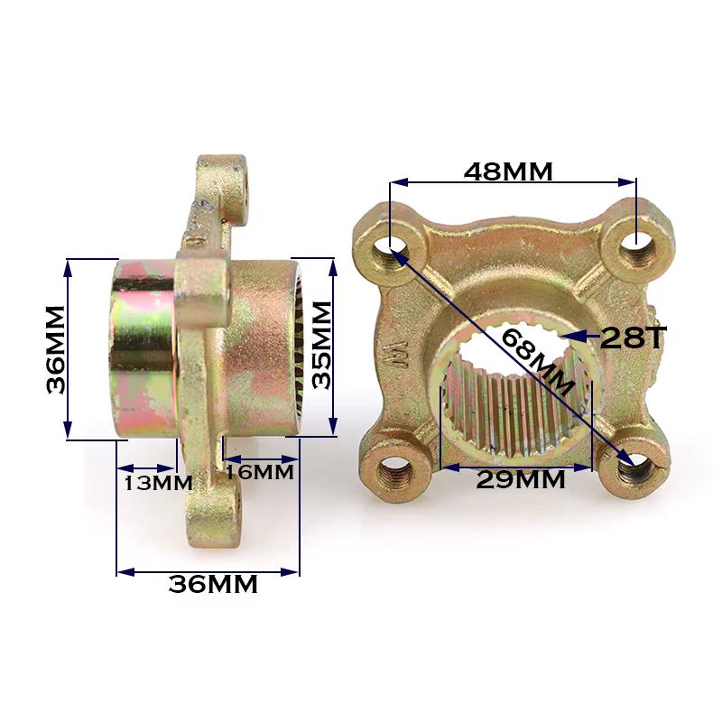 Eje trasero completo para Quad ATV y go-kart con soporte y bujes - imagen 4
