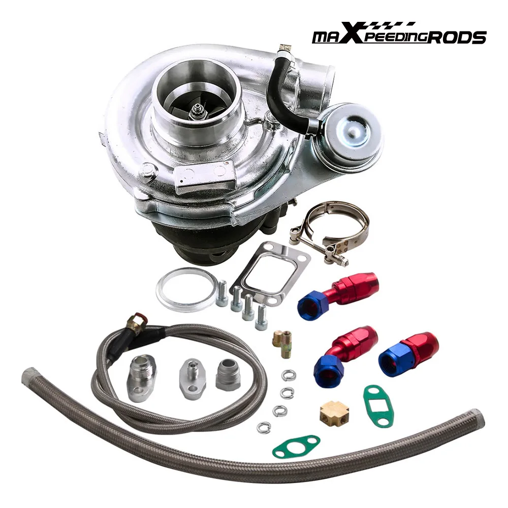 Detalle del turbocompresor y sus conexiones