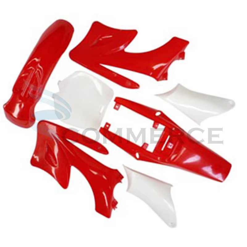 Detalle del kit de carenado para mini dirt bike