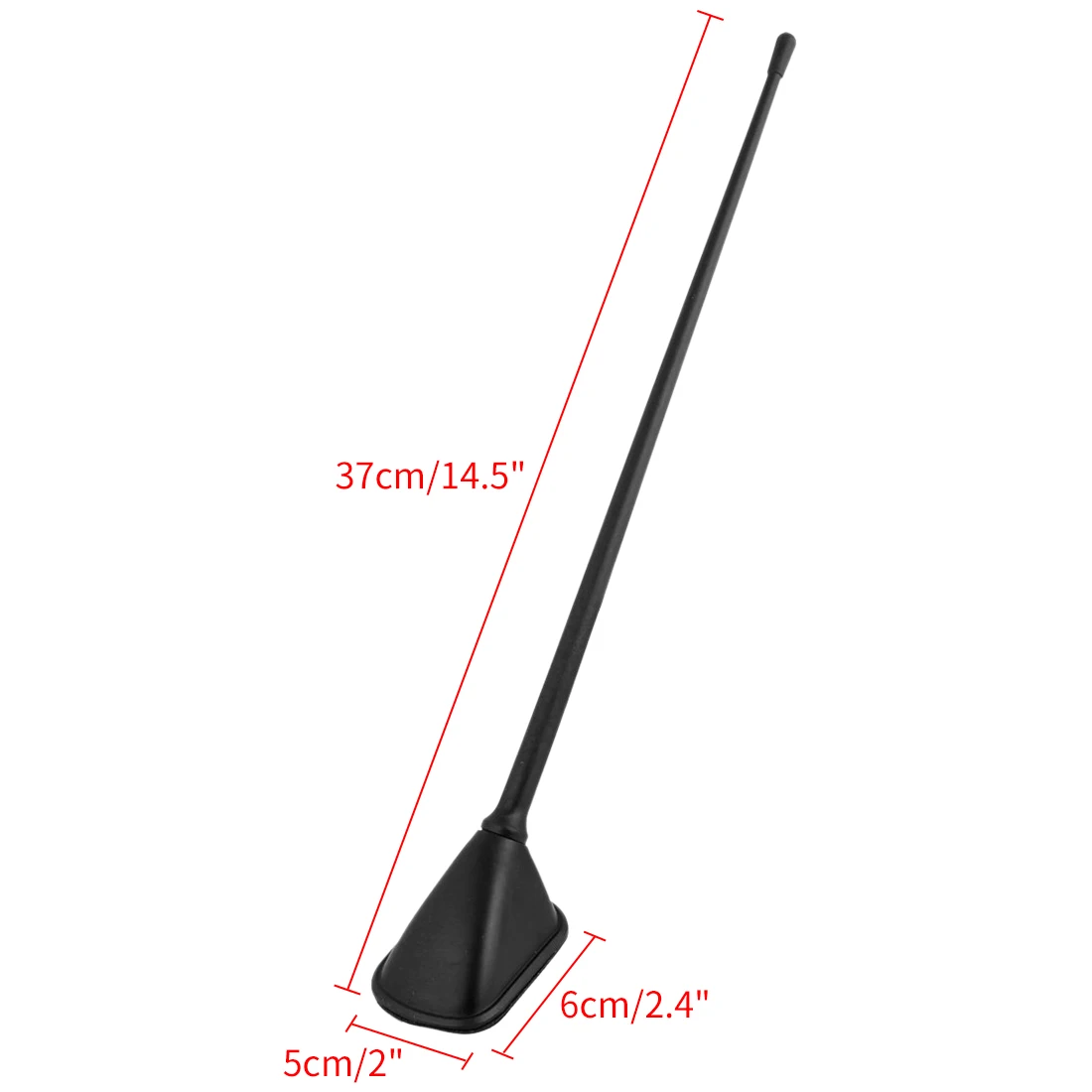 X Autohaux-antena aérea de señal de Radio para techo de coche, autoadhesiva Universal, decorativa, color negro, 21/23/24/37cm