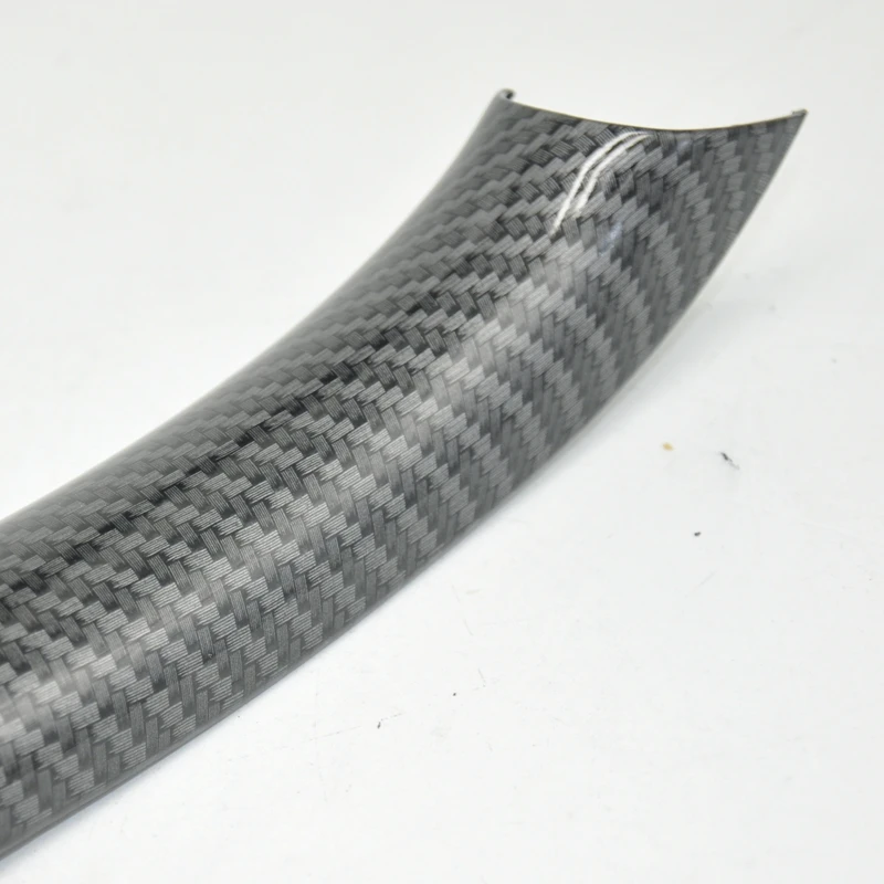 Para BMW X5 X6 E70 E71 E72 fibra de carbono tirador de puerta Interior de coche cubierta embellecedora de Panel Interior fácil instalación - imagen 3