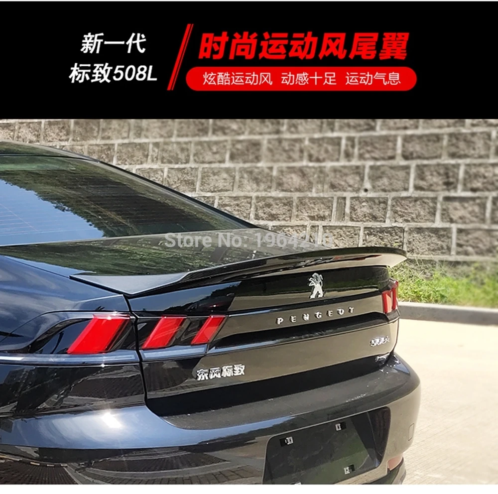 Alerón trasero tipo labio ABS para Peugeot 508 (2019-2020)