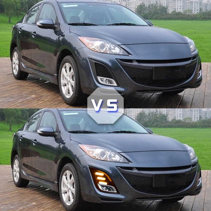 Kit luces diurnas LED Mazda 3 (2010-2013) intermitente amarillo - imagen 2