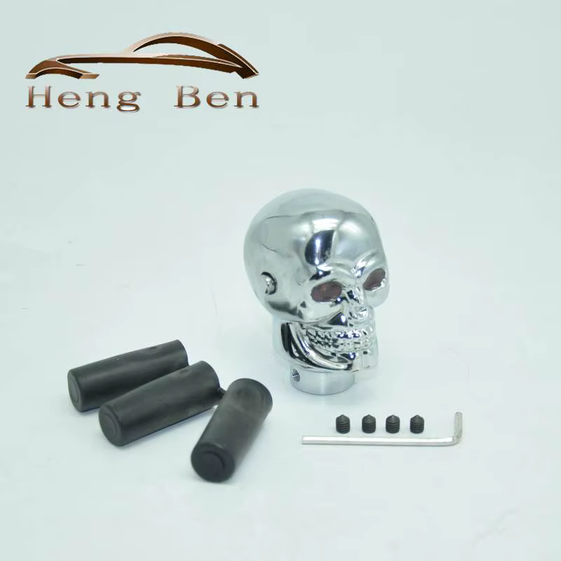 Perilla de cambio con diseño de calavera y LED