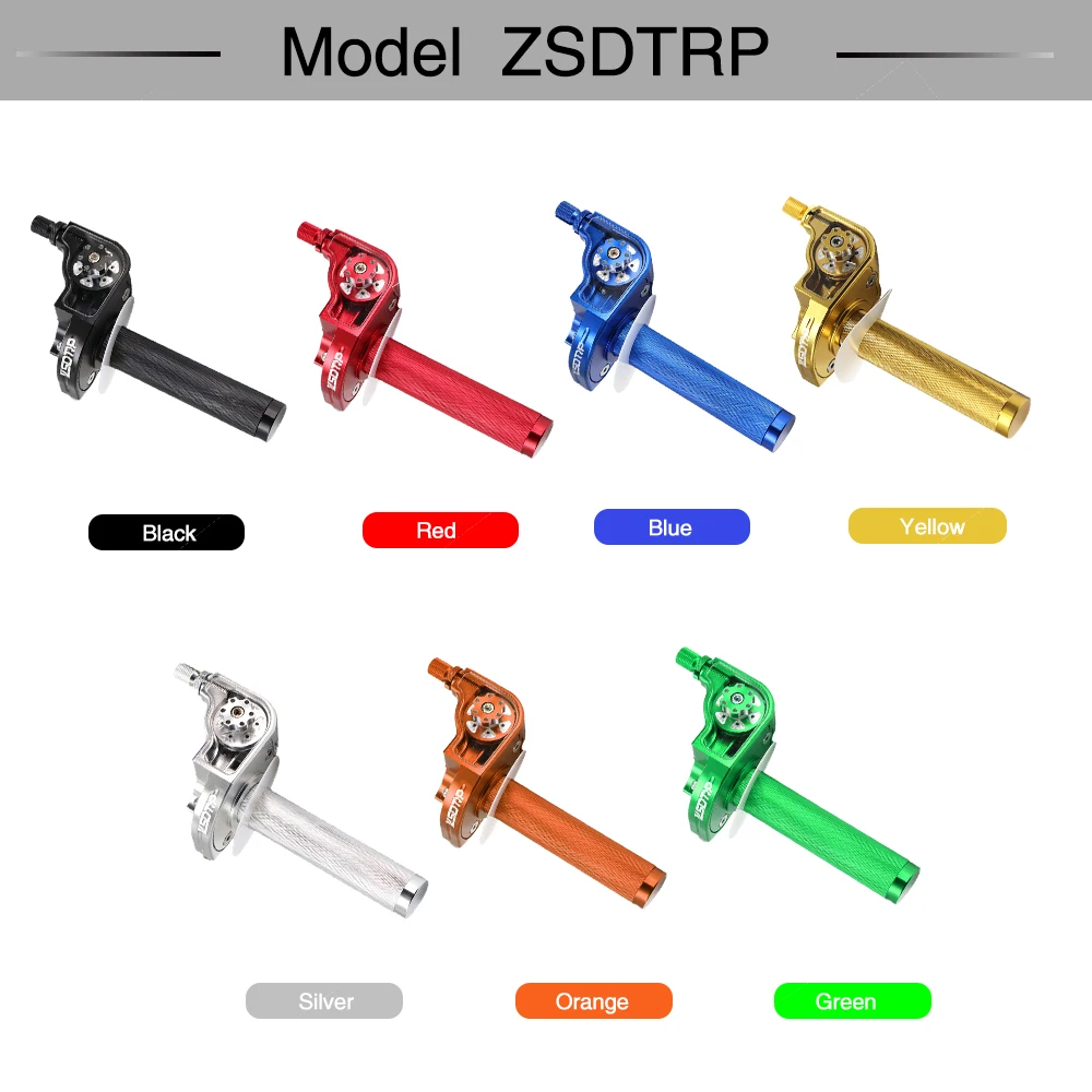 Puño acelerador universal ZSDTRP de aluminio CNC para manillar de 22 mm - imagen 3