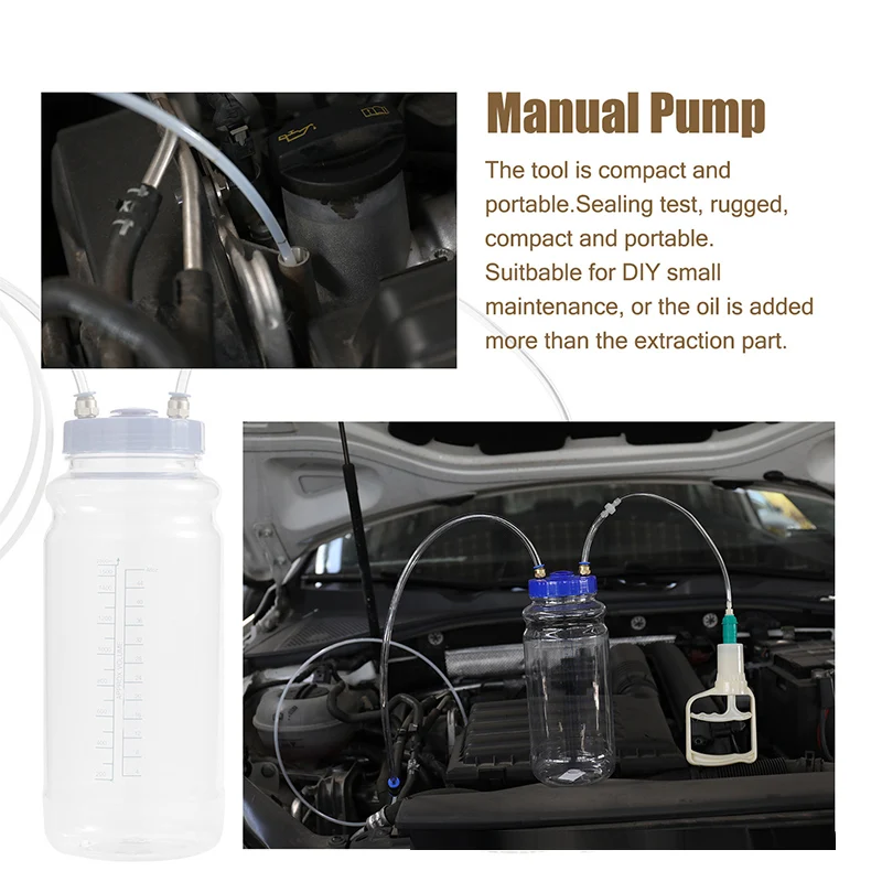 Bomba de vacío de cambio de aceite Manual para automóvil - imagen 3