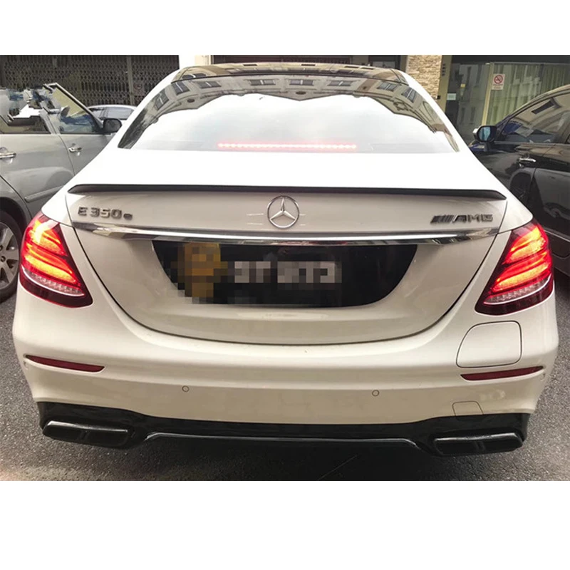 Alerón trasero de fibra de carbono Clase E para Mercedes Benz W213 E200 E300 E400 E550 E63 AMG Sedan 4 puertas 2016 2017