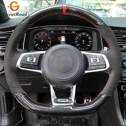Funda de volante gamuza carbono VW Golf 7 GTI/R (2015-2016)