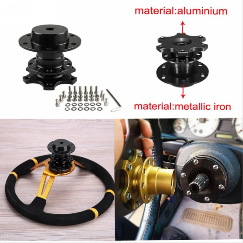 Kit universal de liberación rápida para volante de 6 tornillos - imagen 2