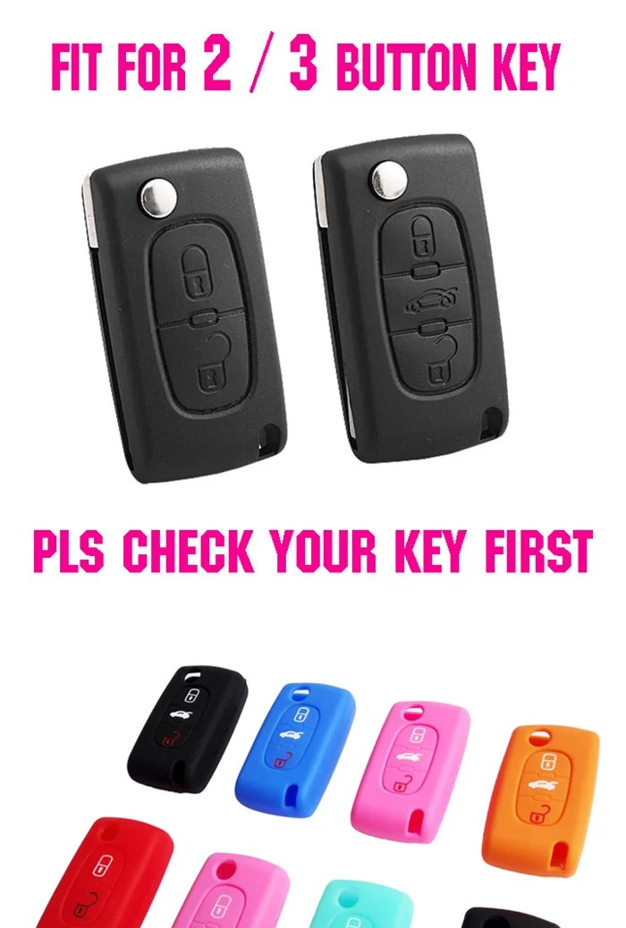 Funda protectora instalada en una llave de coche