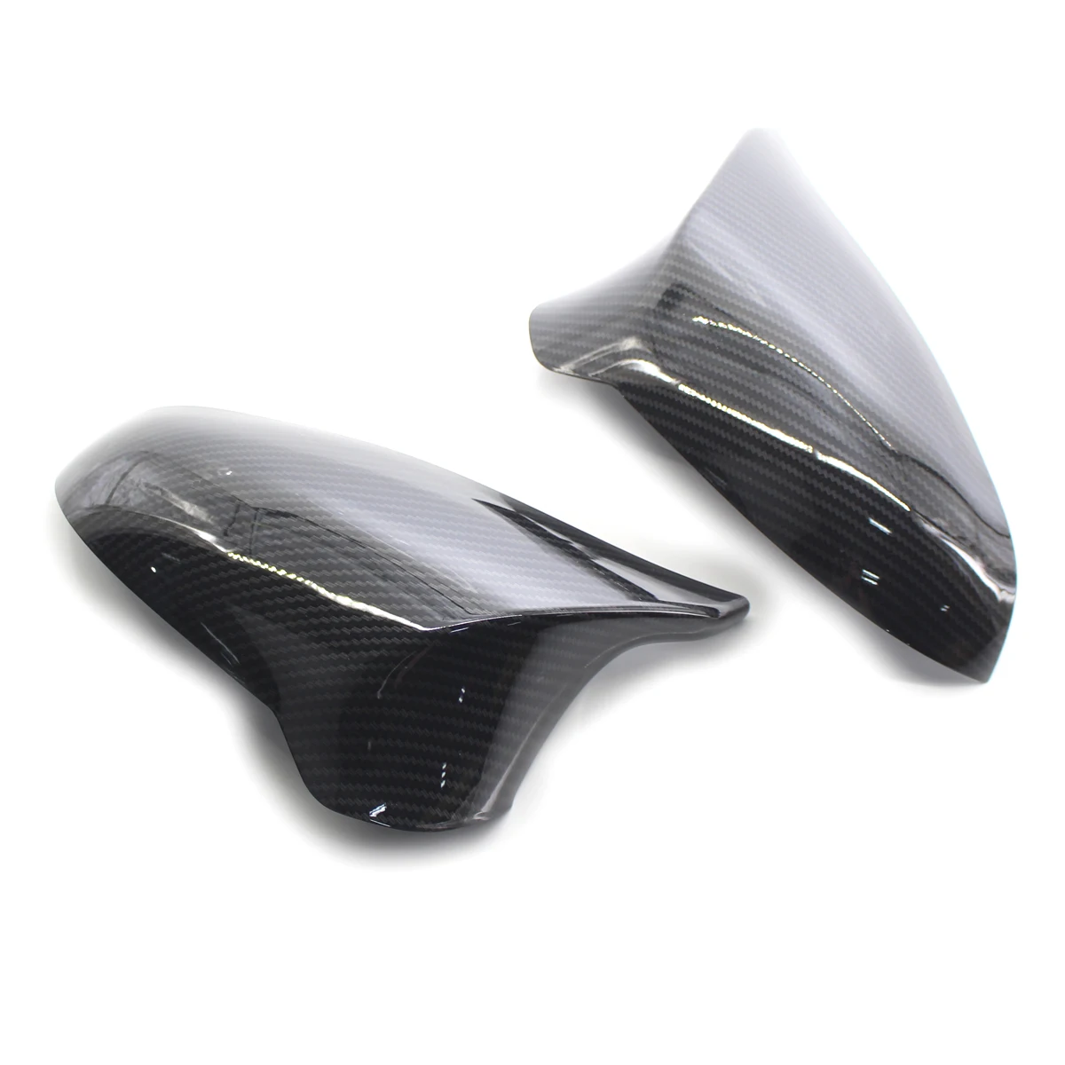 Tapas retrovisores fibra carbono negro brillo BMW M3/M4 - imagen 3