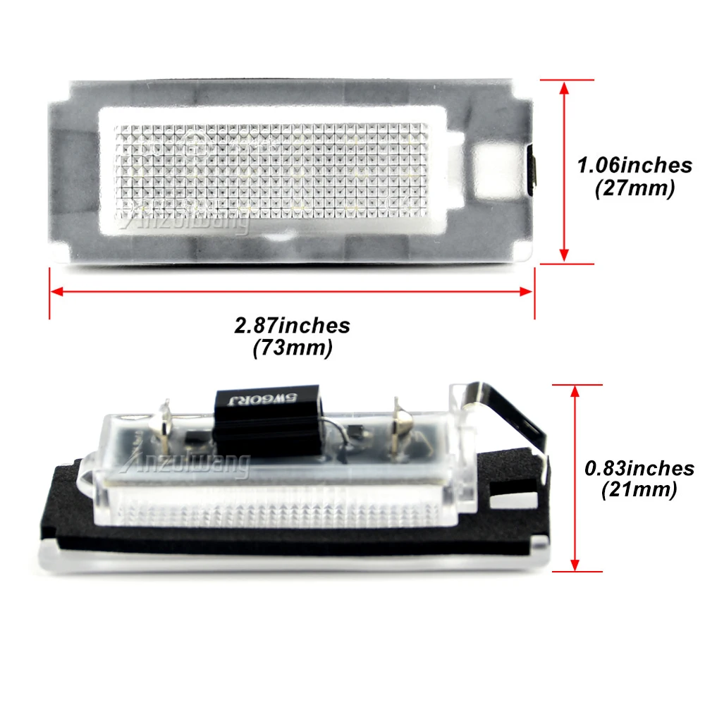 Luz de matrícula LED Canbus Fiat Ducato/Citroën Jumper/Peugeot Boxer - imagen 2