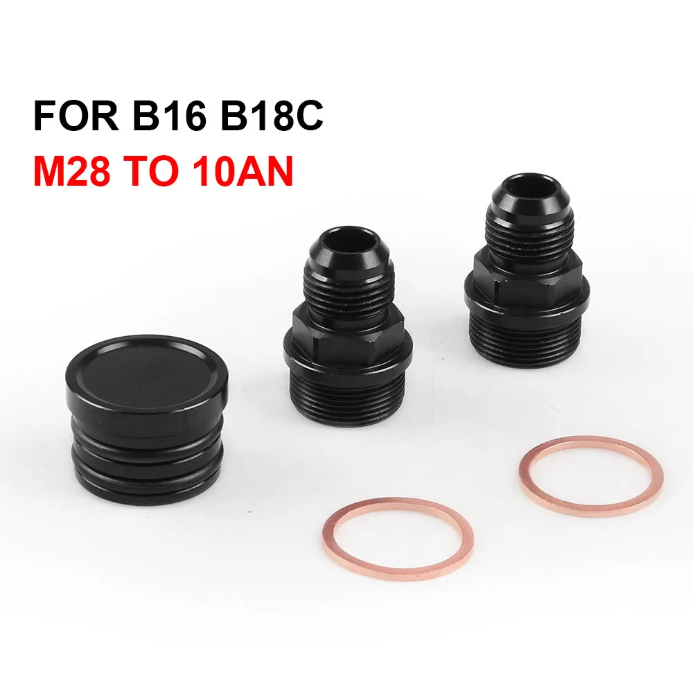 Accesorios catch can M28 a 10AN y enchufe negro – Honda Acura B16 B18C