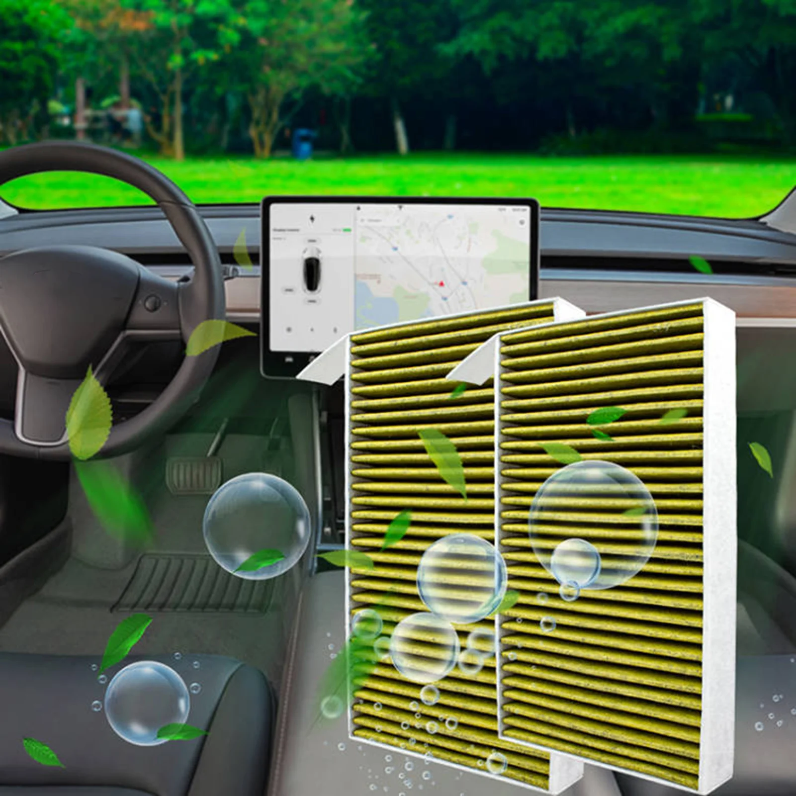 Filtro de habitáculo con carbón activado para Tesla Model 3/Y - imagen 5