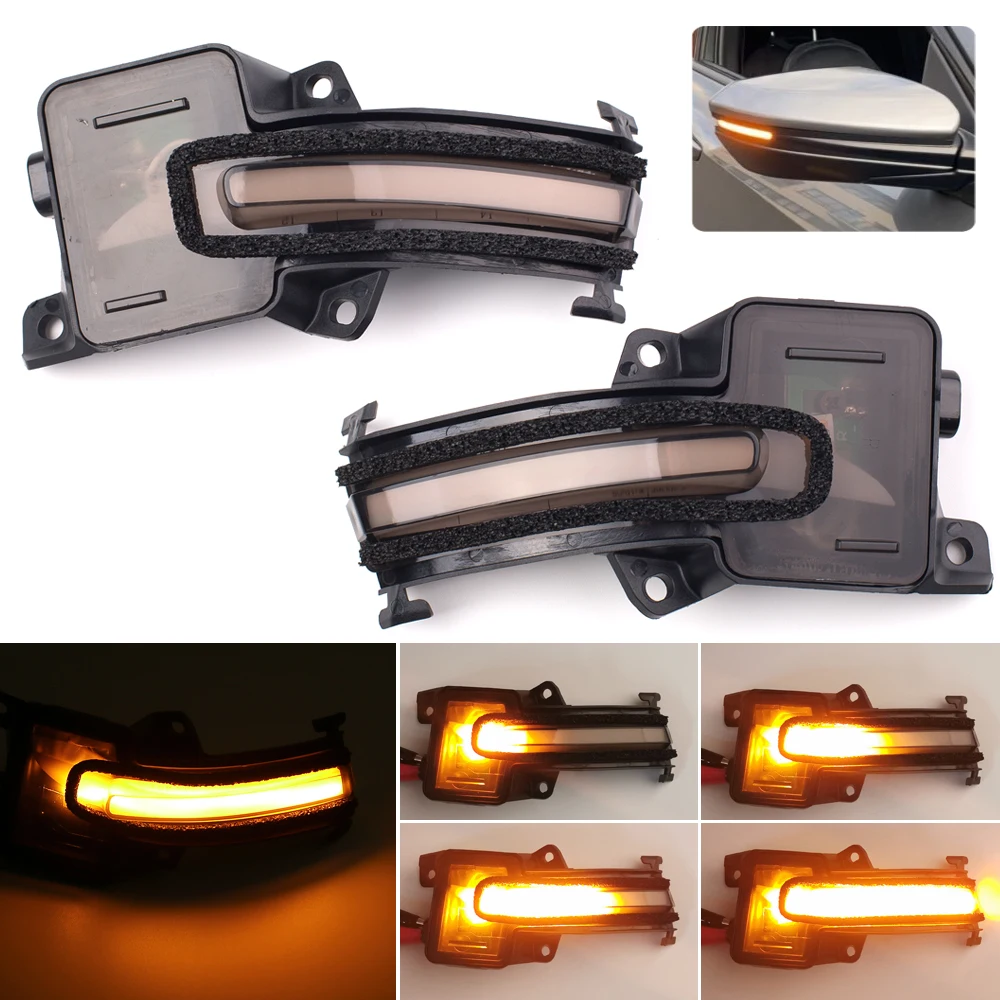 Espejo retrovisor LED lateral negro ahumado para Honda Civic