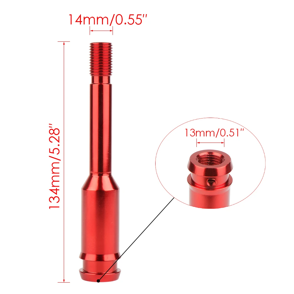 Extensor de perilla de cambio de 134mm, palanca de cambios de 5 pulgadas, extensión recta, extensor de perilla de cambio para VW T4 1990-2003 - imagen 2
