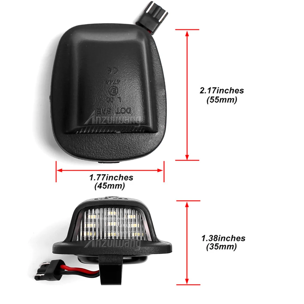 Luz LED de matrícula Nissan Xterra y Frontier/Navara D22 (1998-2004) - imagen 2