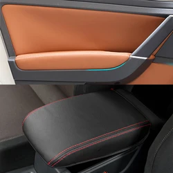 Fundas de cuero para reposabrazos de puertas y central VW Golf VII 2014-2016