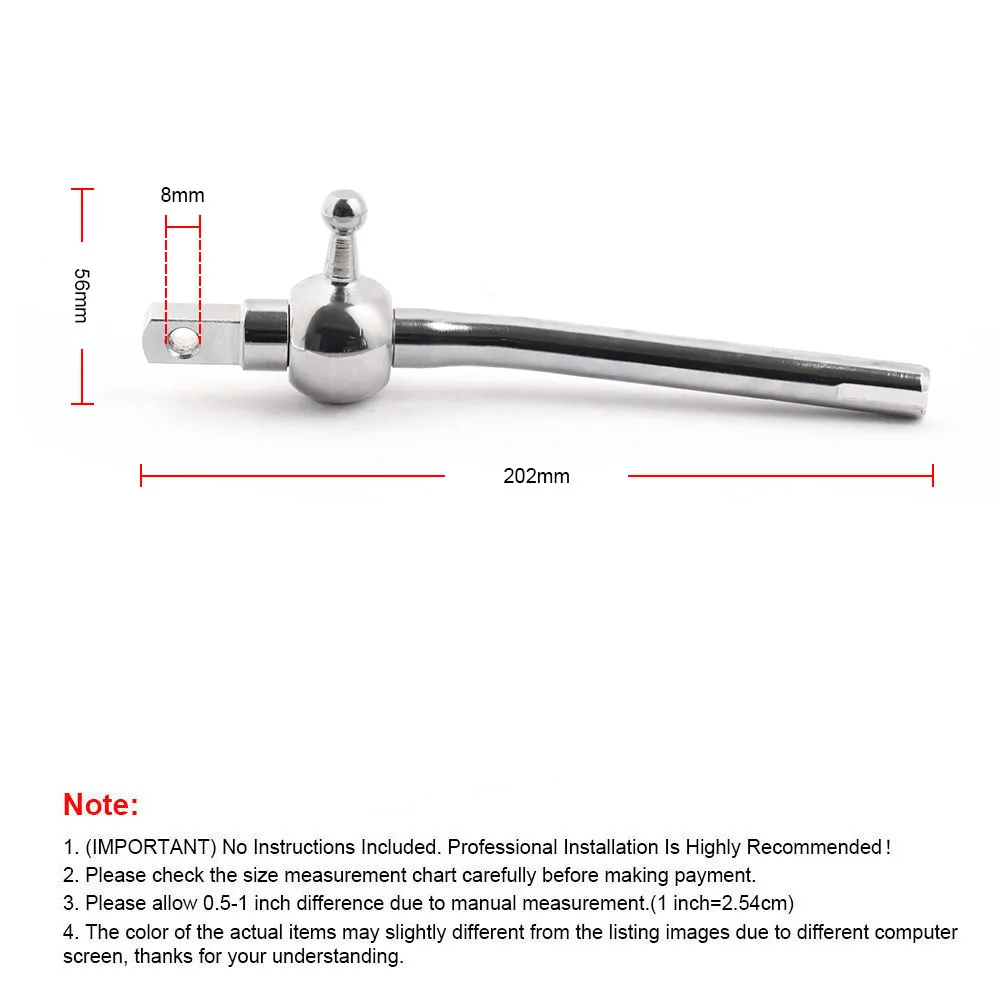 Palanca de cambios corta de tiro rápido manual de aluminio, color rojo cromado para Chevy Cavalier 95-99 - imagen 3