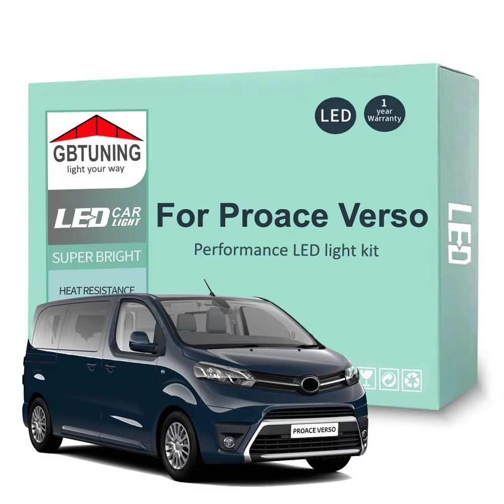 Kit bombillas LED Canbus Toyota Proace Verso 2016-2021 mapa maletero