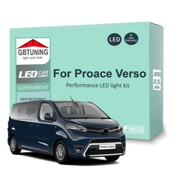 Kit bombillas LED Canbus Toyota Proace Verso 2016-2021 mapa maletero