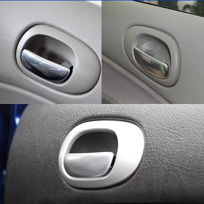 9143R2 para Peugeot 206 207 Citroen C2 manija de puerta, cierre de manija interior cubierta de manija de control de puerta lateral con bisagras delanteras 9143R2 - imagen 5