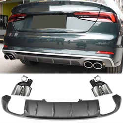 Alerón trasero de labio difusor para Audi A5 Sline Hatchback 2017-2019