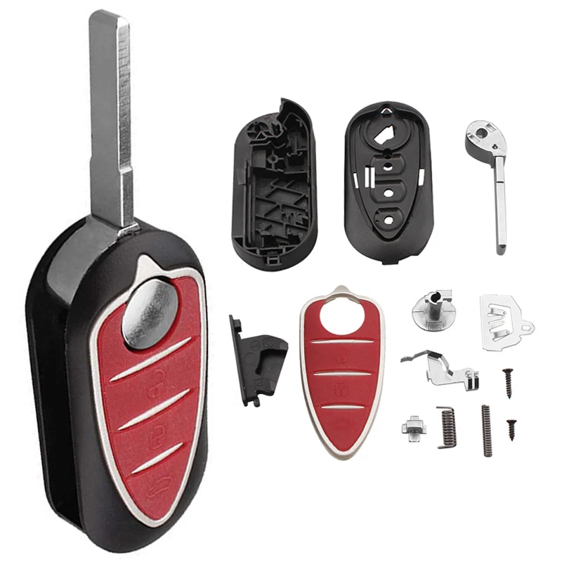 Carcasa de llave plegable de 3 botones para Alfa Romeo MiTo, Giulietta y 159