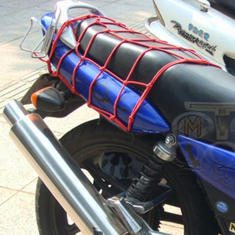 Red elástica para depósito de moto con bolsa y cuerda sujeción - imagen 5