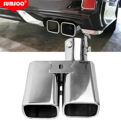 Punta escape doble Sumsoo acero inoxidable universal