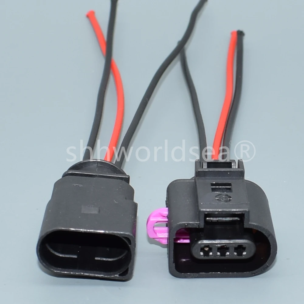 shhworldsea 50 piezas 1J 0973703 Caja de conector de clavija trenzada con Sensor de leva de árbol de levas para Audi A4 A6 AVK 3,0 02-04 1J0 973 703 para VW - imagen 2